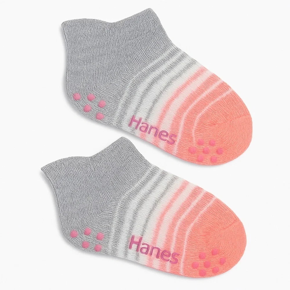 Hanes Toddler Gripper Ankle Socks